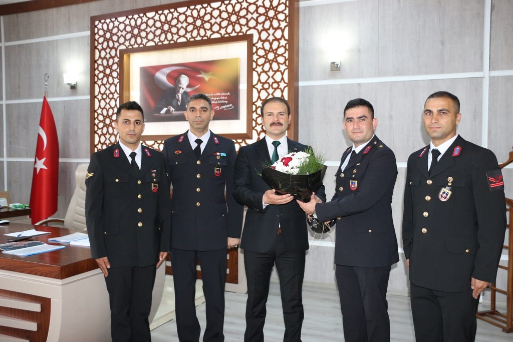 Jandarma Teşkilatının 184' üncü  Kuruluş Yıldönümü Münasebetiyle Kaymakam EROL’a Nezaket Ziyareti.